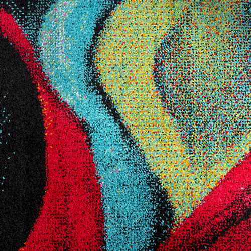 Latitude Run® Weisman Performance Red/Blue Rug & Reviews Wayfair